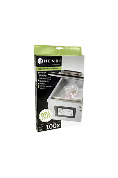HENDI Set 100 pungi vacuum gofrate 200x300 mm, Hendi, 2 straturi, 75 microni ...