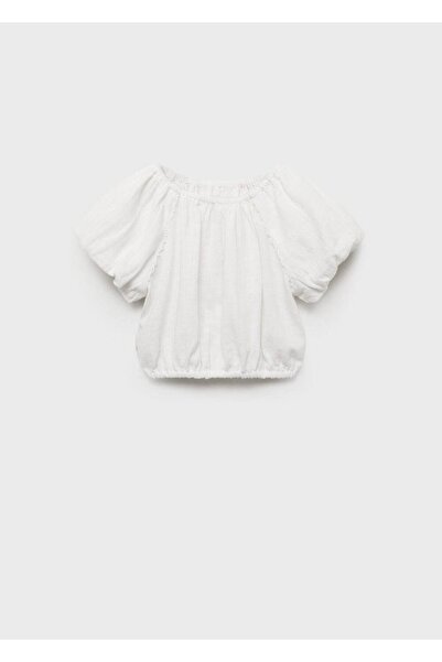 MANGO Baby Blouse with puffy sleeves