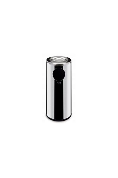 HENDI Cos de gunoi cu scrumiera, capacitate 33 litri, Inox, diametru 135 mm, ...