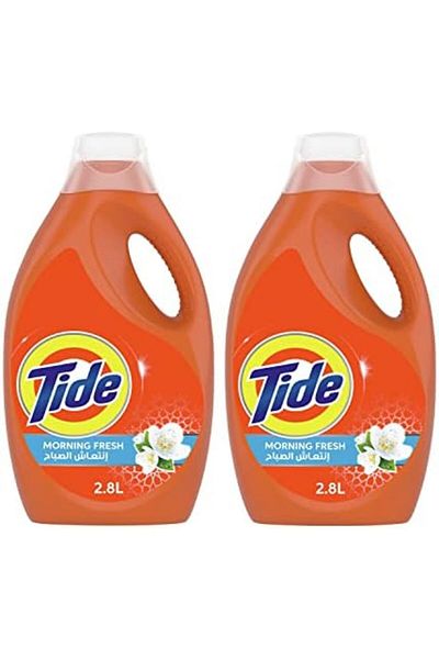 Tide Power Gel Automatic Cleaner, Fresh Morning, 2.8L (Double Pack), 5.6kg