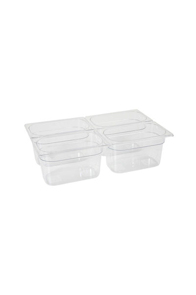 HENDI Tava Hendi Gastronorm GN 1/4 100 mm 2.8 lt - policarbonat transparent