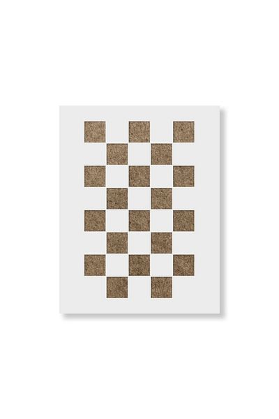 OEM Sablon Perete vopsire, tencuiala 900x600x0.7mm Checker Refolosibil, model MXSP7121