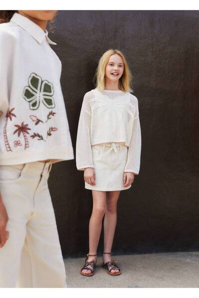 MANGO Kids Ajur örgü kazak