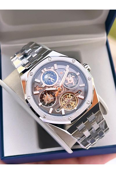 Ferrucci Automatic Steel Cord 3 Atm Water Resistant Special Design Men Wrist Watch Vs.Blkt.0361