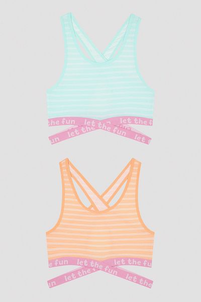 Penti Girl's Let The Fun 2-pack Sports Top