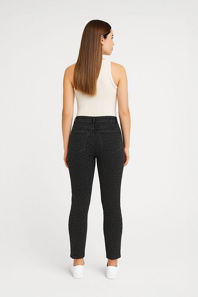 Bluewhite Дамски дънки Slim Fit с нормална талия, ликра в сиво