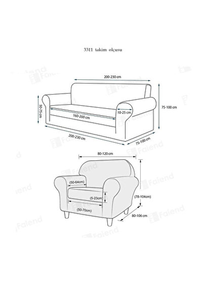 NEFİS HOME Jakarlı 3 3 1 1 Lastikli Kanepe Örtüsü | Lastikli Koltuk Örtüsü | koltuk kılıfı Takımı