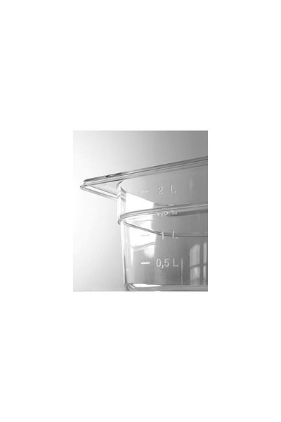 HENDI Gastronorm tray GN 1/1, depth 100 mm, 14 lt - transparent polycarbonate, Hendi