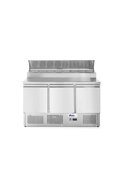 HENDI Masa rece cu 3 usi profesionala cu afisaj pentru GN-uri inalte inox ARK...