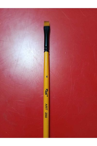 Rich 200 Series Flat Cut Brush No:4 Short Handle