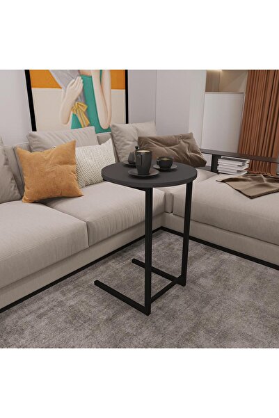 GÜVEN DİZAYN FLAX C YAN SEHPA ANTRASİT