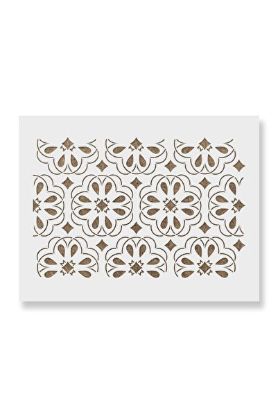 OEM Sablon Perete vopsire, tencuiala 900x600x0.7mm Zydeco Hibiscus Refolosibi...