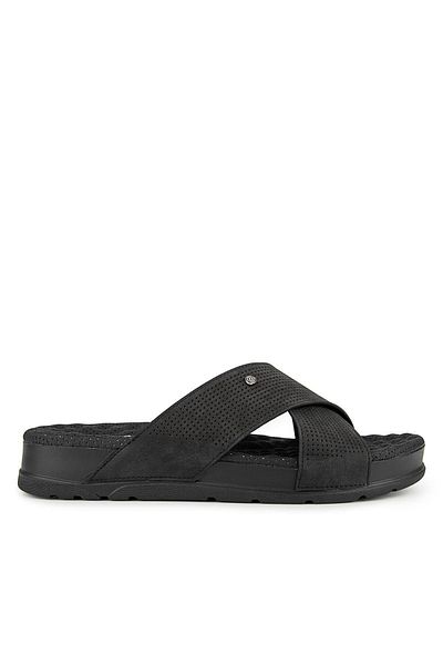 WALKONT 35403-430 Black Men's Slippers