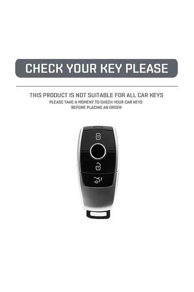 emii auto spare parts Mercedes a C E S g Class Cla Gle Glb Amg Maybach Compatible Key Case Cover Bright Blue