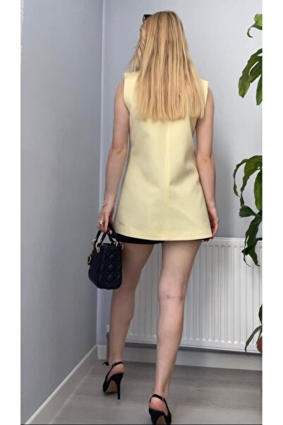 rose tml giyim Women's Long Lined Buttoned Vest