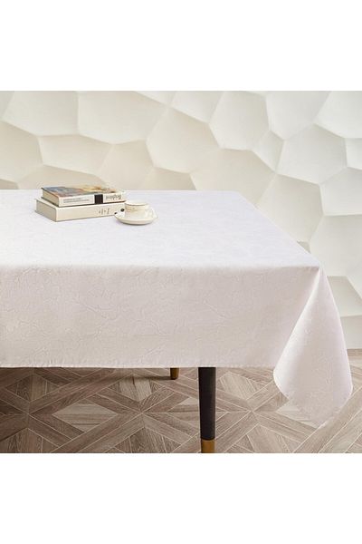 Smiry Waterproof tablecloth, rectangular, white, 100X140 cm, SMIRY