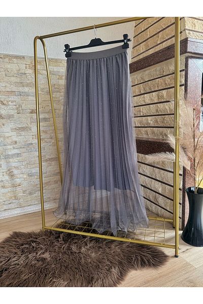 Nisa Luxury Boutique Κομψή φούστα από τούλι με πέτρα με ελαστική μέση