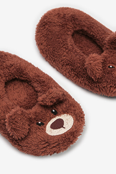 Penti Erkek Çocuk Bear Kahverengi Patik Çorap