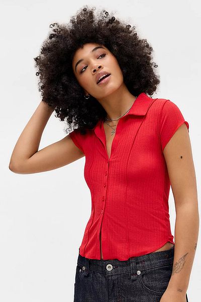 MAXLEVEL MODA Thin Fabric Transparent Bluz