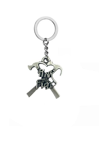Herşey Nota Pink Floyd Rock Metal Band Keychain – Unisex Music Themed Retro Style Keychain