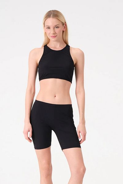 İYİBU Women's Lycra High Waist 2-Piece Sports Swimsuit Set with Chest Pad