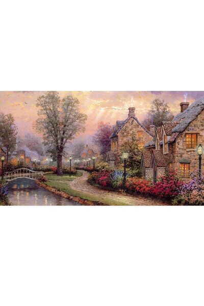 ve Tablou Canvas, Peisaj, oras, rau, pictura, 80 x 50 cm, Multicolor