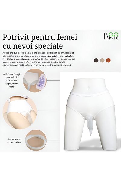 Koopsio Women's Urinary Incontinence Panties, Koopsio, Cotton, Size 2XL-3XL 74-100 cm