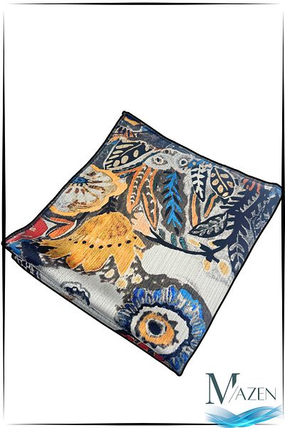 MAZEN “Women's Special Patterned Chiffon Scarf – Soft Texture, Colorful Elegance” 50X50 cm