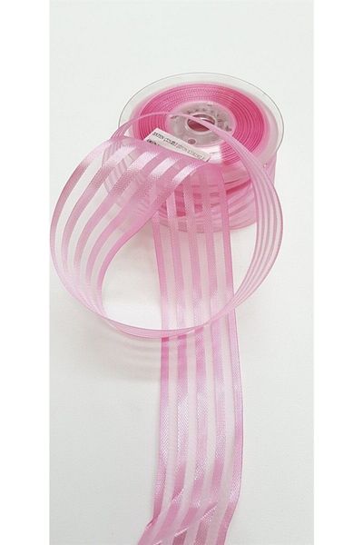 Fiyonks Atölye Bundle Decoration Dowry Bride 5 Meters Striped Organza Ribbon Design