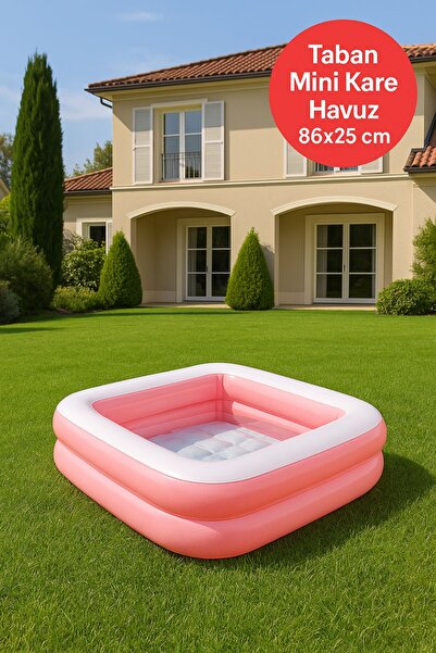 TOYFEST Yaz Serinliği Kare Çocuk Havuzu – 86x25 Pembe