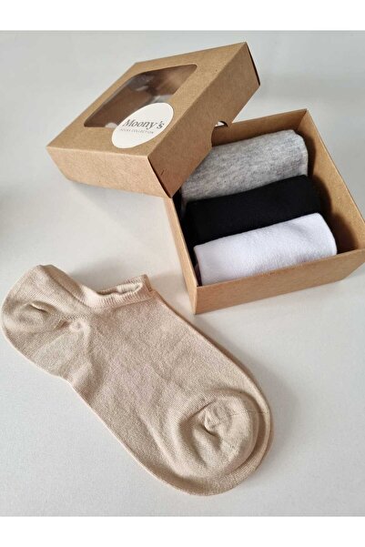 Moonys Socks Collection Безшевен комплект от 4 чифта дамски чорапи от бамбук