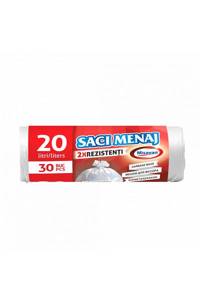 Cesiro Household Bags 20L 30/Set 2X White