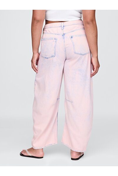 GAP Kadın Açık Pembe High Rise UltraSoft Horseshoe Jean Pantolon