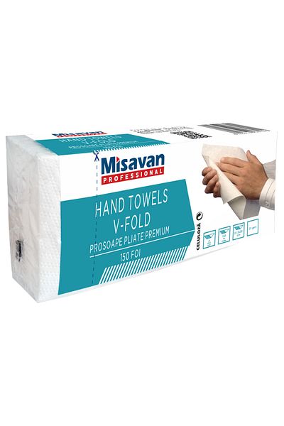Cesiro V White Towels 150/Set 2Str Premium 18/Bax