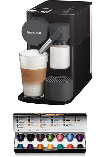 Nespresso De'Longhi Lattissima One, Single Serve Capsule Coffee Machine, Automatic Frothed Milk, Cap