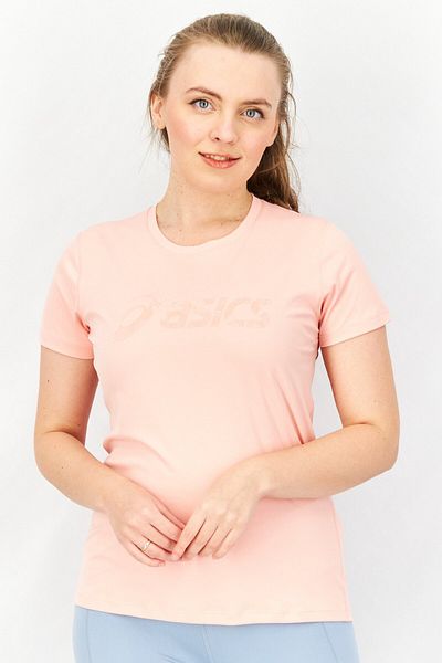 Asics Women Sportswear Fit Short Sleeve Brand Logo Running Top, Pink