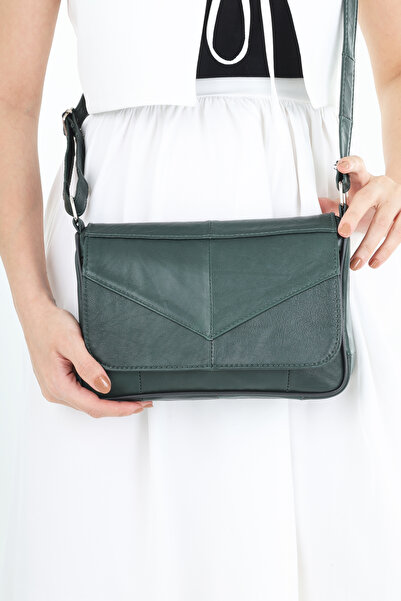 Erzeno Green Genuine Leather Daily Crossbody and Shoulder Bag (100% Genuine L...