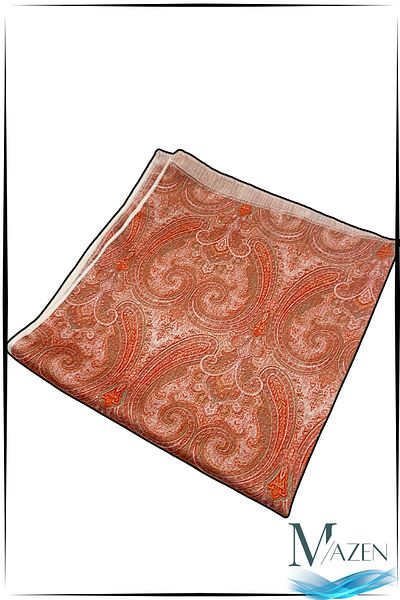 MAZEN “Women's Special Patterned Chiffon Scarf – Soft Texture, Colorful Elegance” 50X50 cm