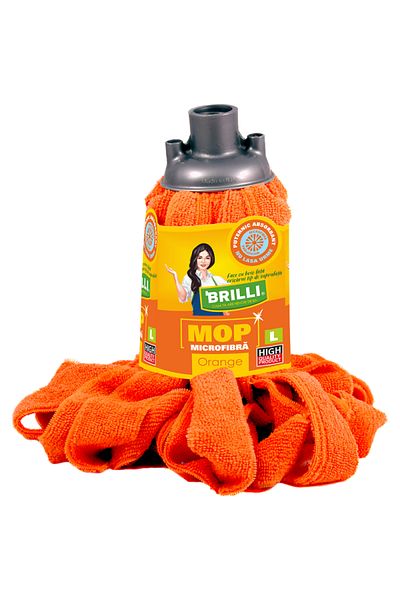 Cesiro Brilli Mop Microfibra L Orange