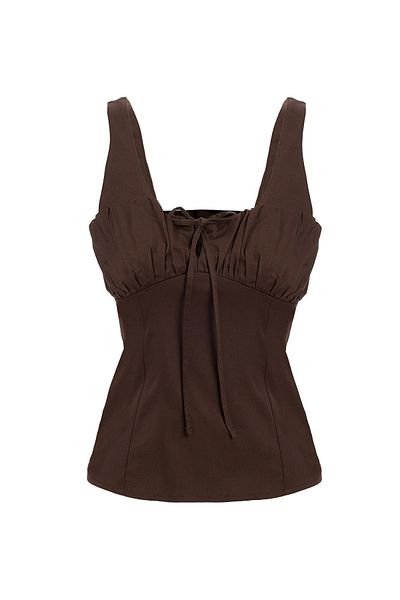 SEVİLEN Lace-Up Detailed Strappy Blouse