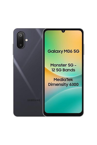 Samsung Galaxy M06 5g (BLAZING BLACK, 4GB RAM, 128 GB STORAGE)