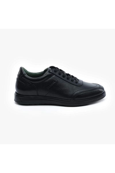 Greyder 18011 Black Genuine Leather Men's Comfort Shoes