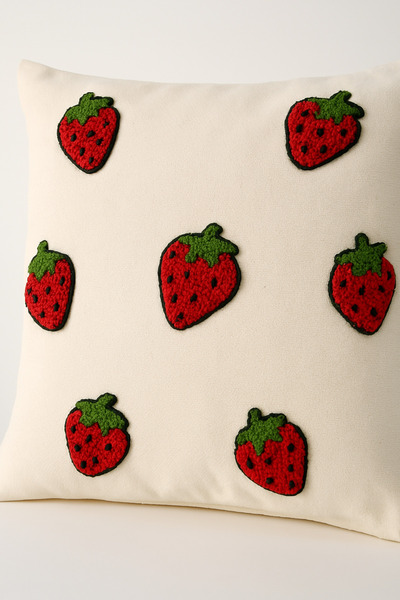 rellhome Handmade Punch Embroidered Throw Pillow Cover |   Bohemian |   Patterned |