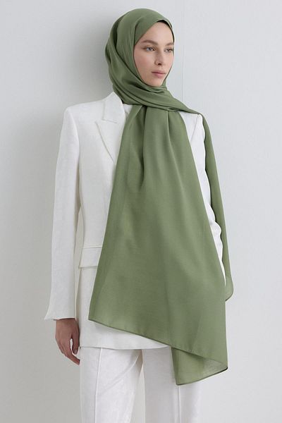 Fenza Paris Silk Light Khaki Color Cotton Shawl