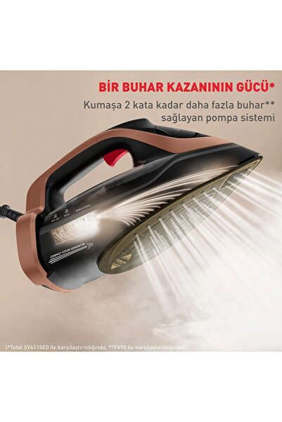 TEFAL 3200W Akıllı Ultimate Power 300gr ŞOK Buharlı Ütü-Otomatik Kapanma,Durilium Airglide Autoclean