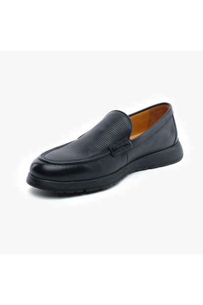 Greyder 64671 Siyah Hakiki Deri Erkek Comfort Ayakkabı
