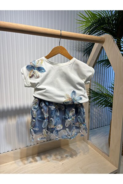 Canbi Kids Girl's Lily Blue Skirt Suit