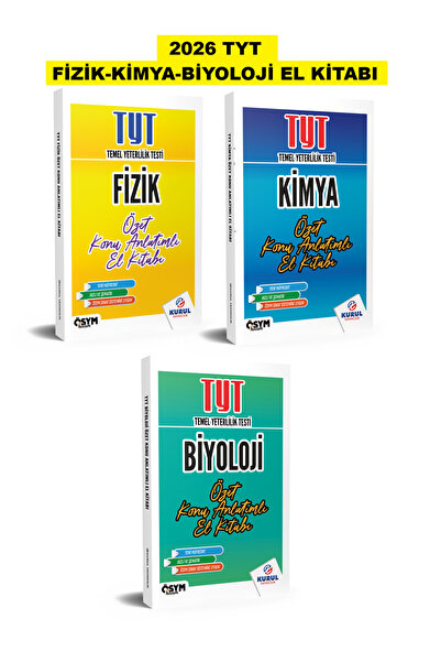 Kurul Yayıncılık 2026 Tyt Fizik Kimya Biyoloji Özet Konu Anlatımlı El Kitapla...