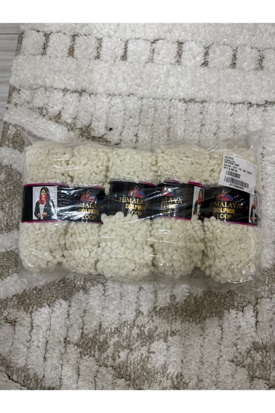 SÜSLÜTASARIM Himalaya dolphine loop (krem)(500 gram)(kadife kuzu)