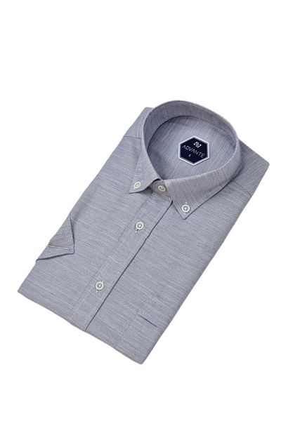 ADVANTE Men's Classic Single Pocket Short Sleeve Shirt Bgl-St04554